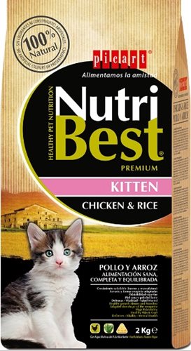 NUTRI BEST נוטריבסט גורים 2 ק"ג עוף ואורז