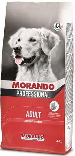 Morando Professional, מזון לכלב. בטעם בקר 4 קילו