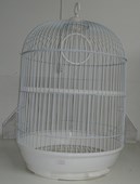 A309 כלוב עגול, לבן. קוטר 33 ס"מ